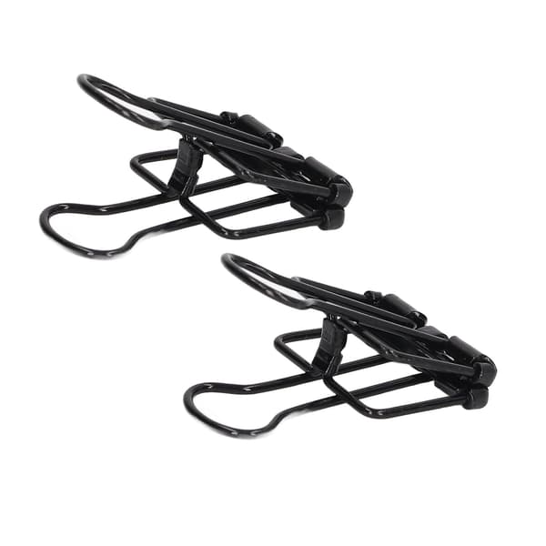 80 stk. hulclips 0,7 tommer robuste hule metalclips til hjemmekontoret, sorte