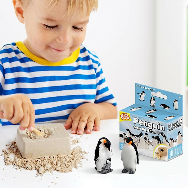 Lapsen Mini Kaivuri Pingviini Mallilelu 6-vuotiaille ja sitä vanhemmille