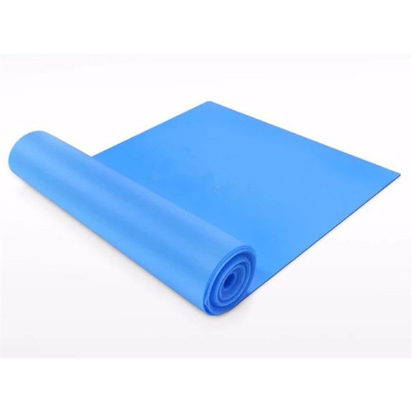 Motståndband, träningsband för styrketräning, yoga, pilates, gymträning, fitness, aerobics, stretch, hemmaträning, latex elastiska band Blue 1.5m/4.92ft