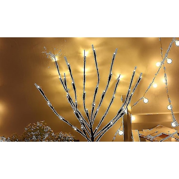 LED Farvede Lampe Blinkende Lys Gren Lys Værelses Dekoration Lys Ferie Lys Gren Lys 20 Hoveder Hjem Vase Dekoration Træ Lys