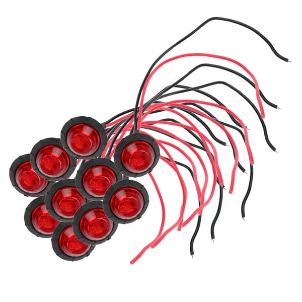 10 stk 10-30V 3 LED-signallys Indikatorlys Sidemarkeringslys for lastebil