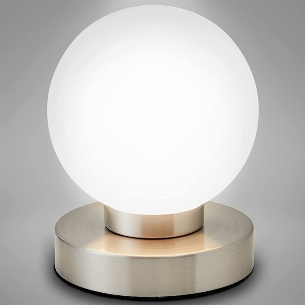 3-trins berøringsfølsom sengelampe, bordlampe med berøringsfunktion, læselampe, soveværelsesbelysning, babybørneværelse, 3 lysstyrkeniveauer