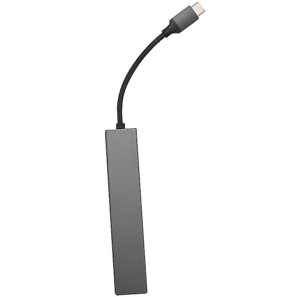 USB-C Hub 4-i-1 Bärbar Legering USB Typ C till 4 USB 2.0 480 Mbps Port Hub Adapter