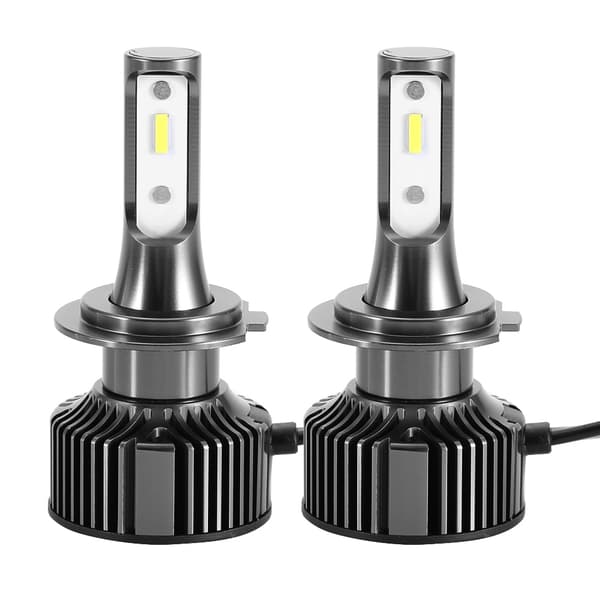 2 stk 28W 6500K Supersterk LED Bilfrontlyktsett Frontlyspærer E10-H7