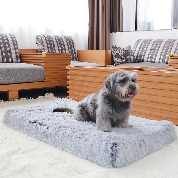 Plush Fyrkantig Kennel Kattkudde Husdjurs Kennel Hundsoffa