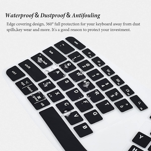 Tangentbordsskydd för Logitech K860 ergonomiskt tangentbord, Logitech Ergo K860 trådlöst ergonomiskt tangentbordsskydd, K860 delat tangentbordstillbehör-bl