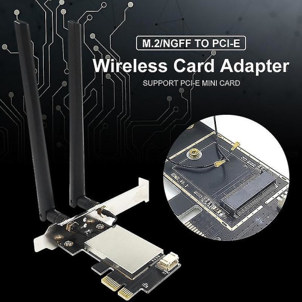 PCIe WiFi Adapter Tand Dobbelt Trådløs Repetidor Adapter Til PC Desktop