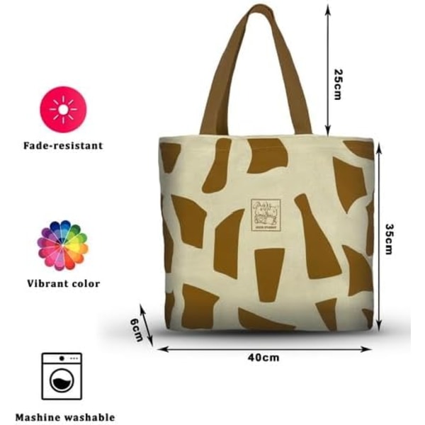 Canvas Tote Bag til Kvinder, Trendy & Genanvendelige Bomuldsposer til Skole, Shopping, Fitnesscenter, Bibliotek og Strand, Perfekt til Madvarer, Gaver til Lærere Good Student(orange)