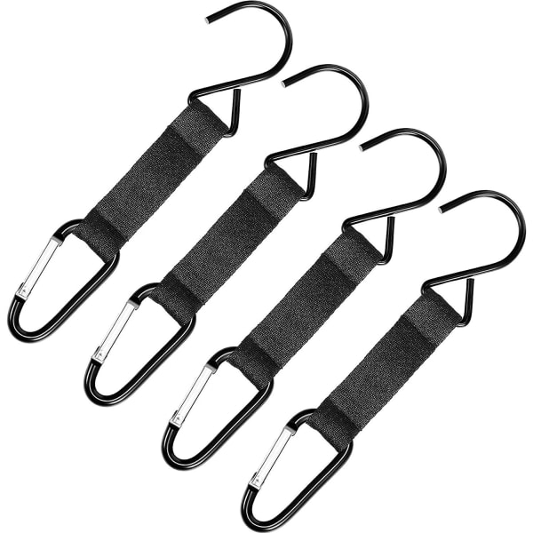 4 stykker hegnskroge til baseball Nylon sikkerhedsspænder hegnskroge Multifunktionelle hængespænder metal kroge