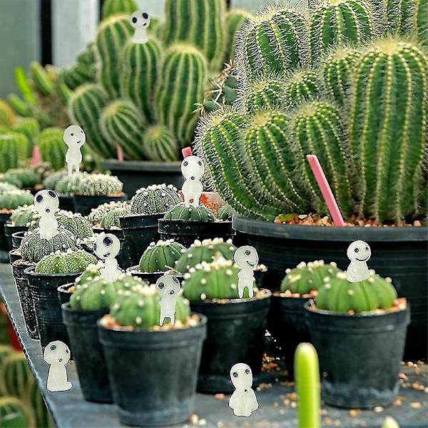 10 kpl Ulkoilma Hohtava Luminoiva Haamu Puu Haltijat Mikro Maisema Hahmo Koriste Miniatyyri Puutarha Patsas Ruukutettu Koti Sisustus