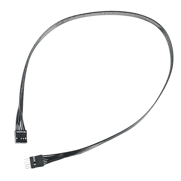 2 stk. Motherboard HD Audio 9-polet Han til Hun Forlængerkabel til PC DIY Sort, 50 cm