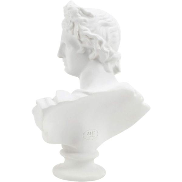 6 tum grekisk klassisk replika Apollo huvud byst staty romersk staty mytologi skulptur figurin för skiss modell konst ritning harts hantverk prydnader Apollo# 6 Inch