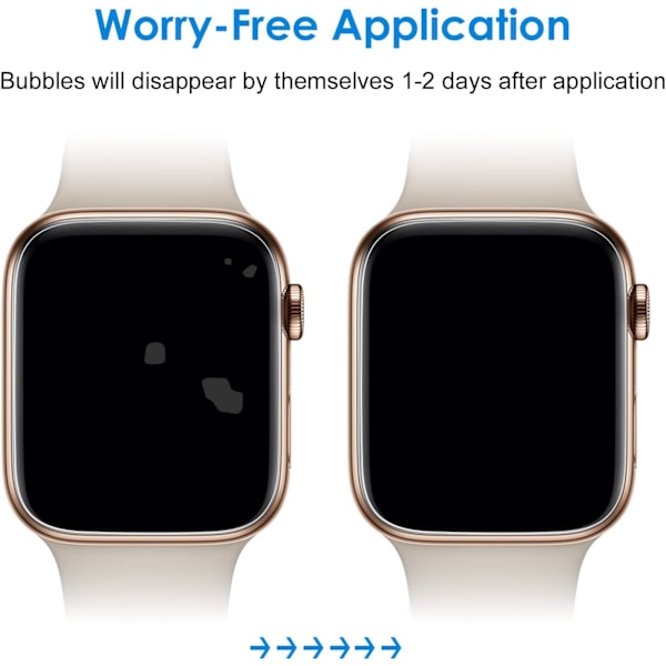 Skærmbeskytter til Apple Watch SE (2022/2020) /Serie 6 5 4 44mm, TPU HD Clear Full Coverage Film, 3-pak 44 mm