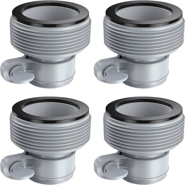 4-pak Poolslangeadapter Type B Slangeadaptere Poolslangeforbinder B Sæt Slangekonverteringsforbinder til Intex Filterpumper