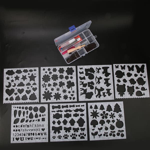 DIY Non-woven Fabric Needle Felting Template Mold Handcraft Making Tool Accessories