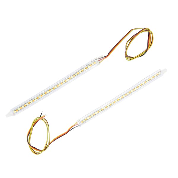 2 stk. 12V sidespejl blinklys bakspejle streamer LED-stribe advarselsindikator reflektor universel pasform