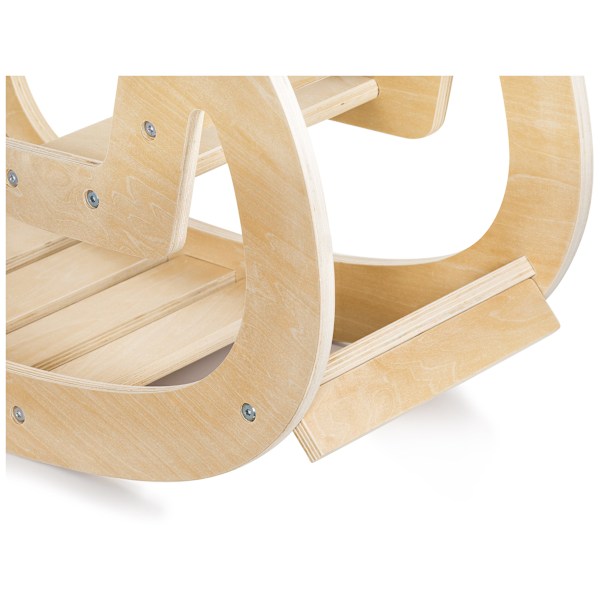 Puinen Montessori rokkari - leikkipaikka - luonnonpuinen - alkaen 12 kk