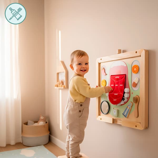 Montessori-hammaslääkärileikkitaulu lapsille Mamabrum