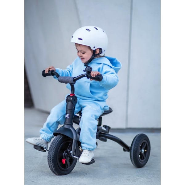 Tobi Velar trehjulet cykel + regnfolie - grå