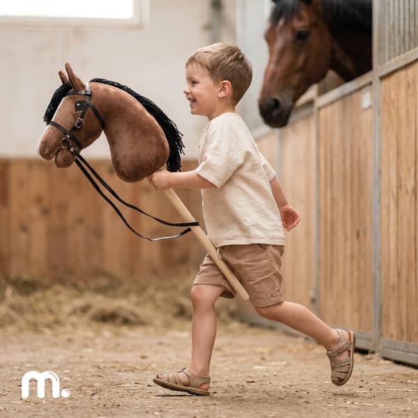 Hobby Horse kæphest til børn 68 cm brun Mamabrum