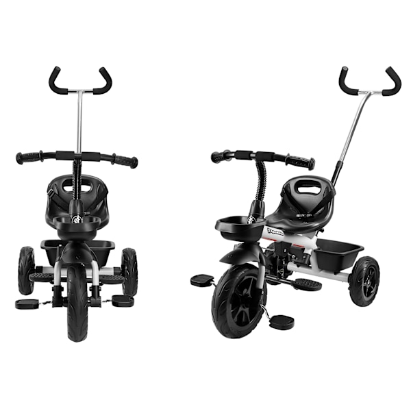 HyperMotion TOBI VECTOR trehjulet cykel - evigt oppustelige hjul + skubbebøjle. Farve: lysegrå. Gray
