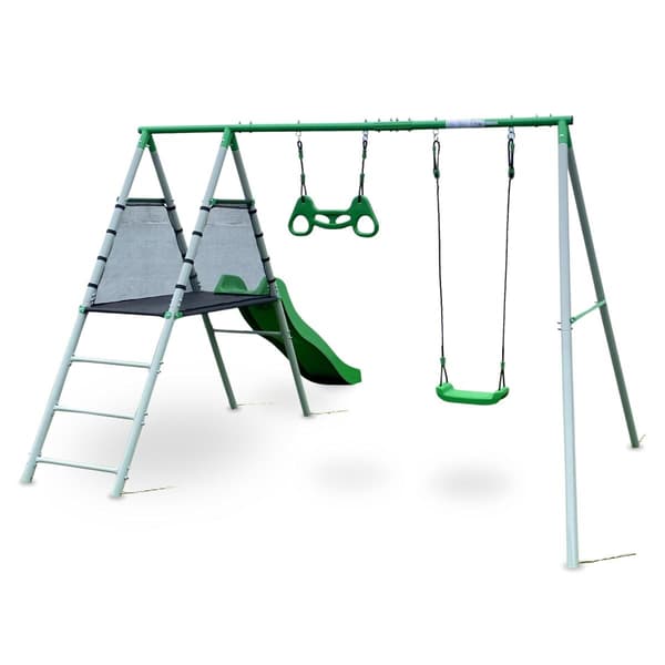 XXL Lasten Leikkipaikka Keinulla ja Liukumäellä