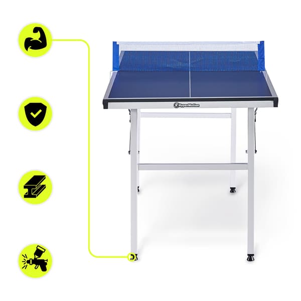 Mini pingispöytä lapsille HyperMotion 137 cm setti