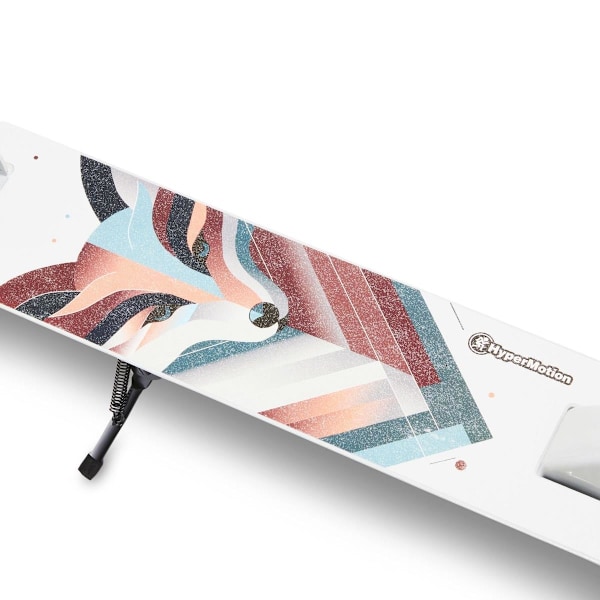 Tvåhjulig sparkcykel för unga vuxna - med stötdämpare - Hypermotion CITY SWIFT Winter Fox - 100 kg White Fox
