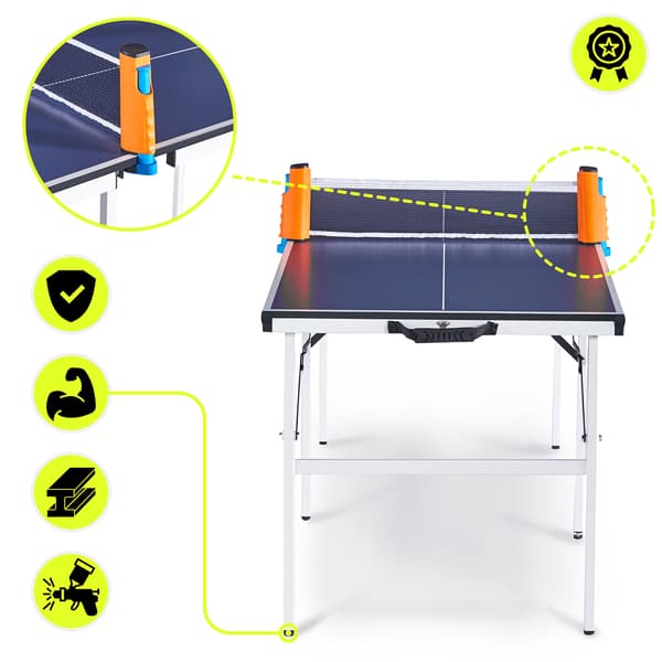 Foldbart bordtennisbord HyperMotion kompakt til børn