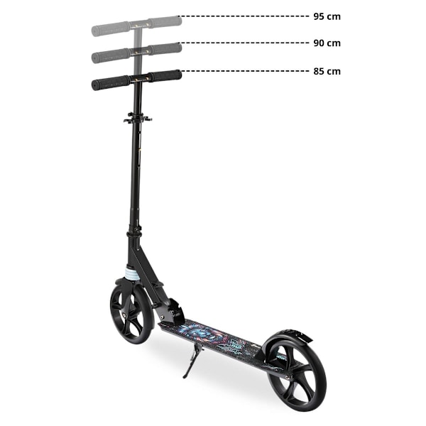 Tvåhjulig scooter för unga vuxna - med stötdämpare - Hypermotion CITY SWIFT Digital Lion - 100 kg Digital Lion