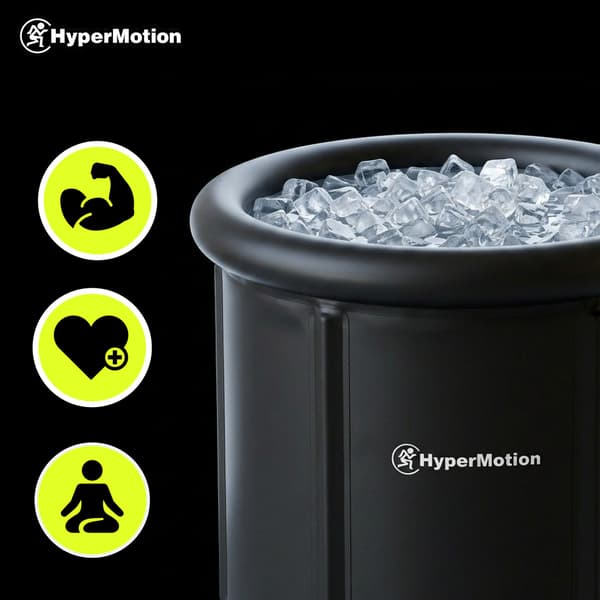 Sammenklappeligt Isbad 330L Cold Plunge Kar Sort HyperMotion