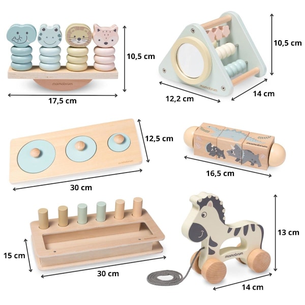 Montessori-lelujen setti 19-24 kk lapsille