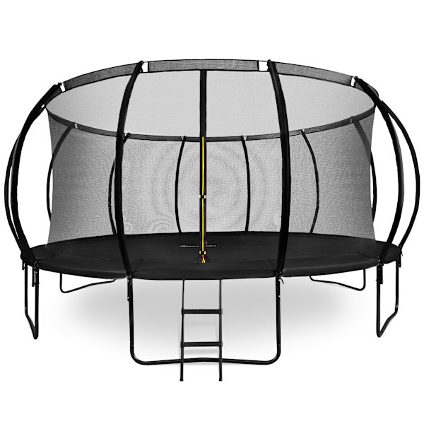 XXXL trädgårdstrampolin för barn HyperMotion - 487 cm 16FT - med stege och invändigt nät - för hem och trädgård - max 150 kg 487 cm