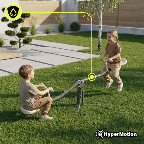 Havegynge 2-i-1 vippe og 360° rotation HyperMotion beige
