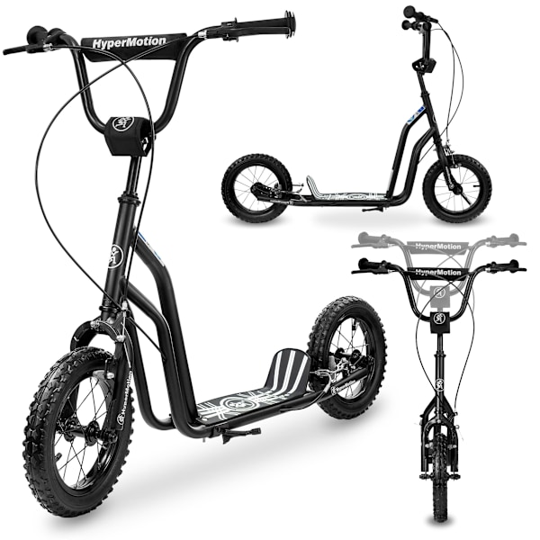HyperMotion VIVA 12 scooter (30 cm pumpede hjul) - Sort