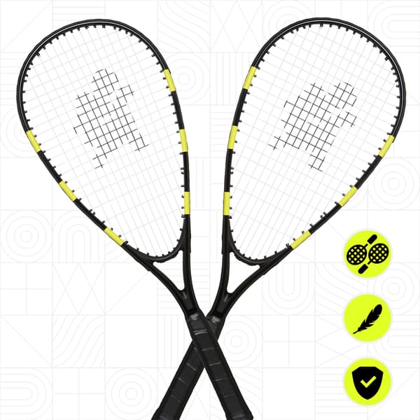 Speed Badminton set med racketar, koner och speeders