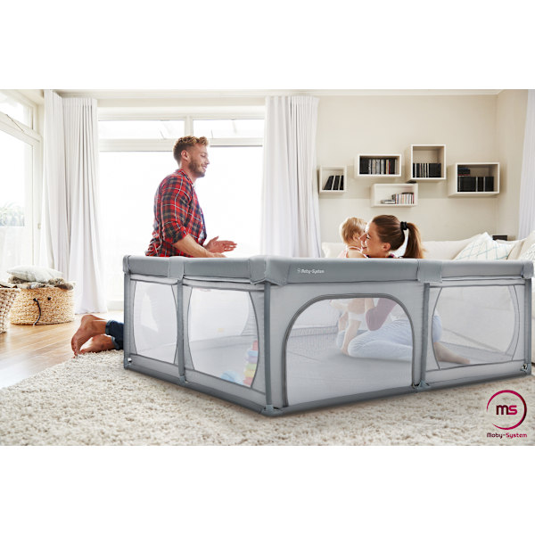 Stor lekpark 200 cm x 140 cm - lekplats för barn, torr bassäng 1.4 m