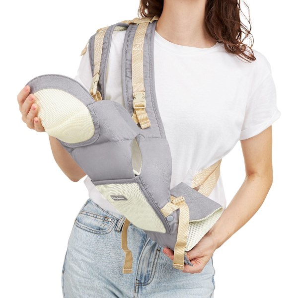 Ergonomisk babyskydd - AMY 10in1 - 0-36 månader, grå