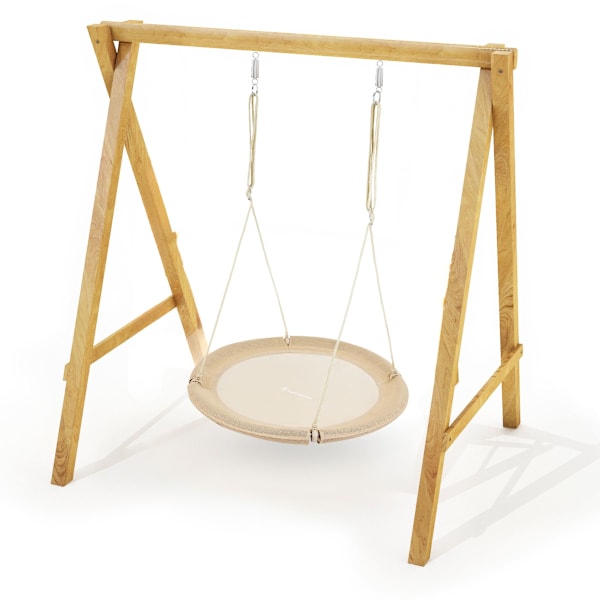HyperMotion Stork's Nest Gunga - diameter 100 cm, färg beige boho Beige