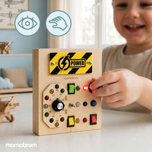 Aktivitetstavla, Mamabrum, Power Panel, LED-lampor