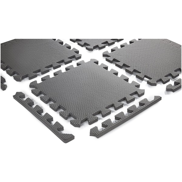 Vaahtomuovi palapeli 12 kpl - vaahtomuovi opetusmatto 120 x 90 x 1,2 cm reunalla - vaaleanpunainen