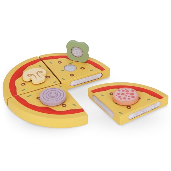 Puisteleikkisetti Puinen Pizza leivontaan