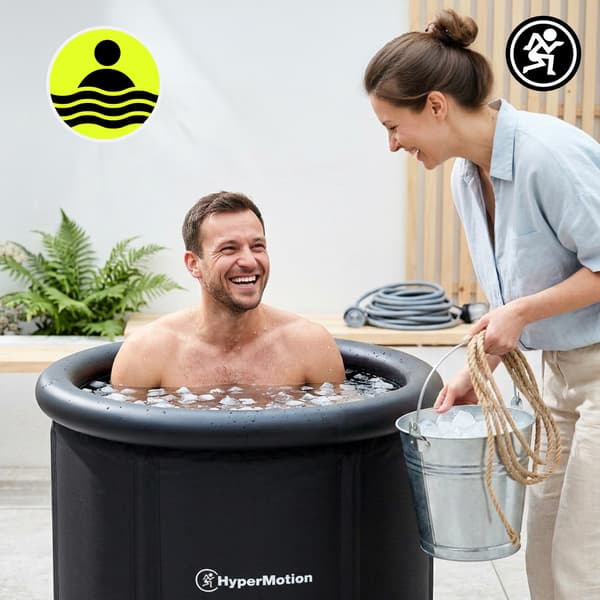 Sammenklappeligt Isbad 330L Cold Plunge Kar Sort HyperMotion