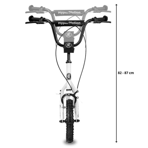 HyperMotion VIVA 12 scooter (30cm pumpade hjul) - Vit
