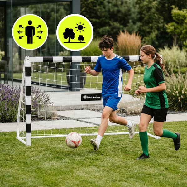 Fotbollsmål HyperMotion PRO 180x120 cm Träningsmål Vit