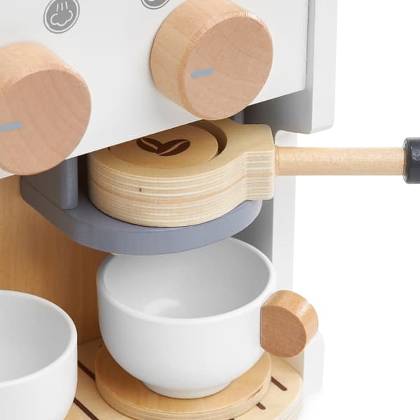 Puuinen kahvi- ja tee-espressokone tarvikkeilla (Mamabrum)