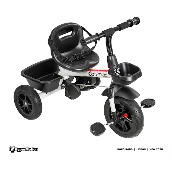 HyperMotion TOBI VECTOR trehjulet cykel - evigt oppustelige hjul + skubbebøjle. Farve: lysegrå. Gray