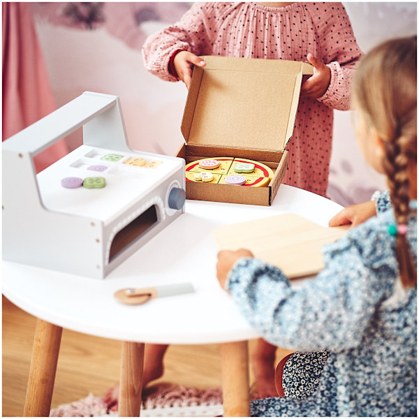 Puisteleikkisetti Puinen Pizza leivontaan