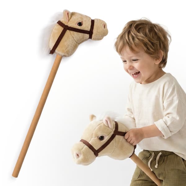 Hobby Horse Käpphäst för Barn 80 cm Beige Mamabrum