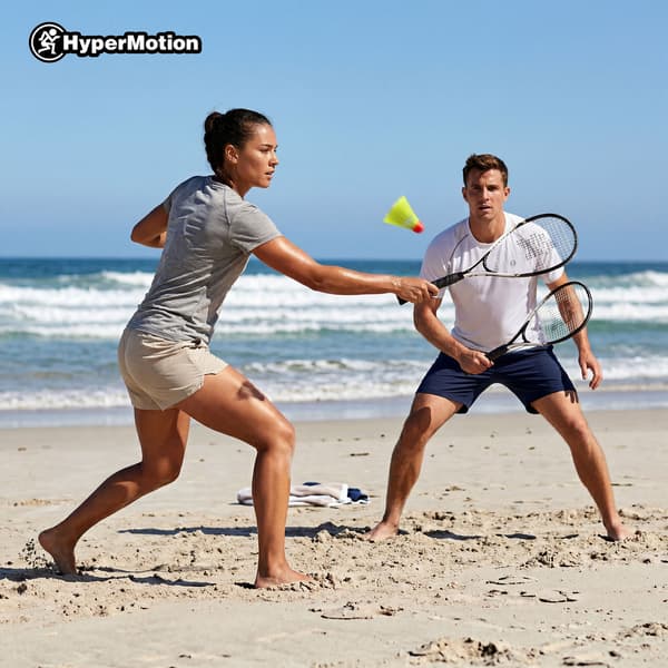 Speed Badminton set med 2 racketar och 5 speeders